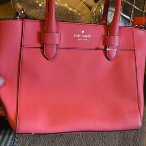 kate spade Coral Pink Saffiano Leather Tote